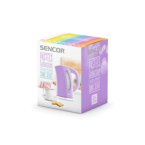 Sencor SWK 35VT-Hervidor (Volumen 1,5 l, Marca de Agua, Pico antigoteo), 2400 W, 1.5 litros, Morado