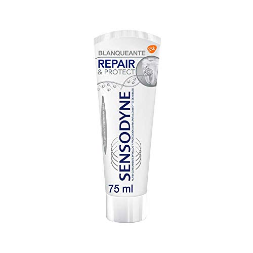 Sensodyne Repair & Protect - Blanqueante, ayuda a eliminar las manchas y alivia la sensibilidad dental - 75 ml