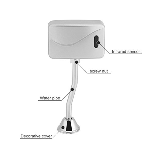 Sensor de Infrarrojos Válvula de Descarga de Urinario Mosaico de Urinario Automático Alimentado Por Batería Electrodomésticos Ahorro de Agua Dc 6V Para Baño Grifos de Inodoro Wc