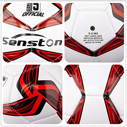 Senston Balon de Futbol Tamaño 5 Balones de Futbol Training Balón Balones de Fútbol de Entrenamiento