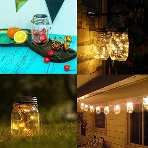 SENYANG Lámpara de Decoración Solar - Juego de 3 Luz Solar Jardín 30 LED Impermeable Luces de Jardin Solares Lámparas Hada para Navidad Jardín Interiores/Exteriores de Patio Césped(Color Cálido)