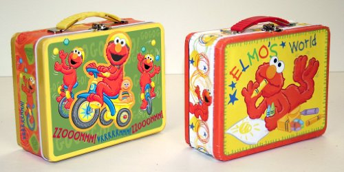 Sesame Street Elmo Embossed Large Lunch Box -Designs Vary by The Tin Box Company