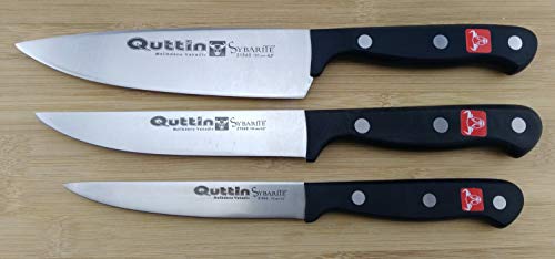 SET 3 CUCHILLOS COCINA PROFESIONALES QUTTIN GOURMET INOX MOVA