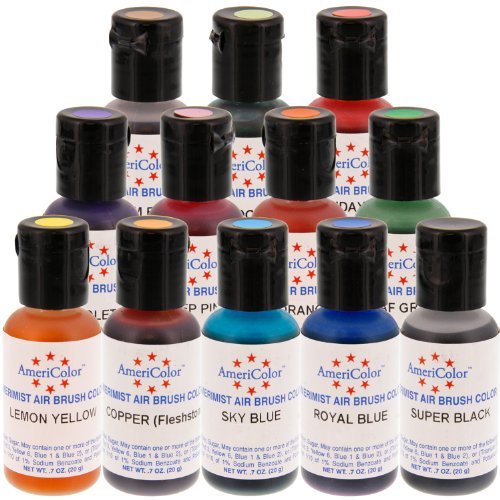 Set de 12 colores Airbrush AmeriColor AmeriMist Colores(12x19ml)