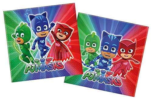 Set di accessori per Feste PJ Mask Pijamas héroes, 52 pezzi