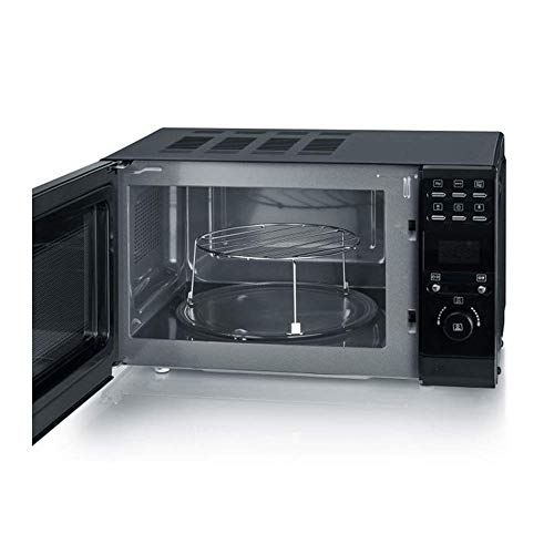 SEVERIN Microondas 2 en 1, con Función Grill, Incl. Rejilla de Grill y Plato Giratorio (Ø 24,5cm), 700 W, MW 7861, Negro