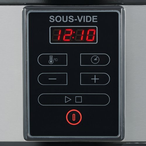 Severin SV 2447 Horno de Cocción al Vacío, Capacidad: 6 L, Temporizador, 550 W, 6 litros, Plata, Acero inoxidable