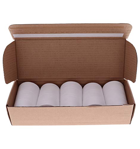 Sewfil dacor 120-5 conos de hilo de coser de poliéster - Pack de 5 bobinas (5 x 5.000 metros) - Blanco