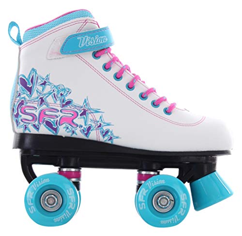 SFR Vision II Patines, Unisex niños, Blanco (White/Blue), 35.5 EU