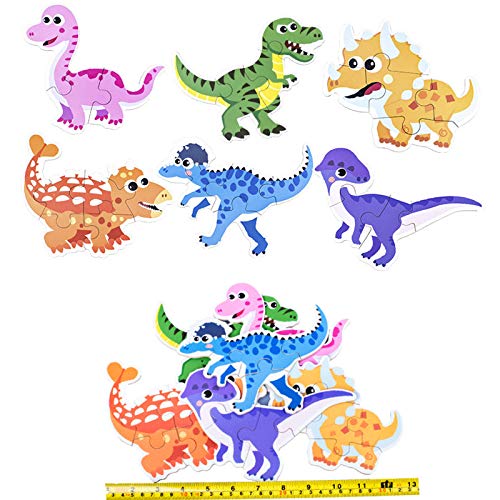 SGDD Puzzles de Madera, Rompecabezas de Dinosaurio de Madera, Puzzles de Madera Educativos para Bebé, Juguetes niños 1 año 2 3 4 5 6 años