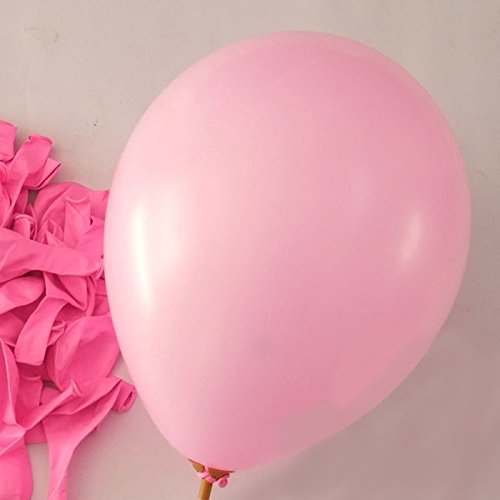 Shatchi 11147-BALLOONS-LIGHT-PINK-050-PK - Globos de látex rosa claro de calidad para bodas, cumpleaños, aniversarios, bautizos, comuniones, fiestas, celebraciones, 30,5 cm