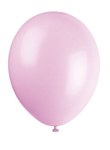 Shatchi 11147-BALLOONS-LIGHT-PINK-050-PK - Globos de látex rosa claro de calidad para bodas, cumpleaños, aniversarios, bautizos, comuniones, fiestas, celebraciones, 30,5 cm