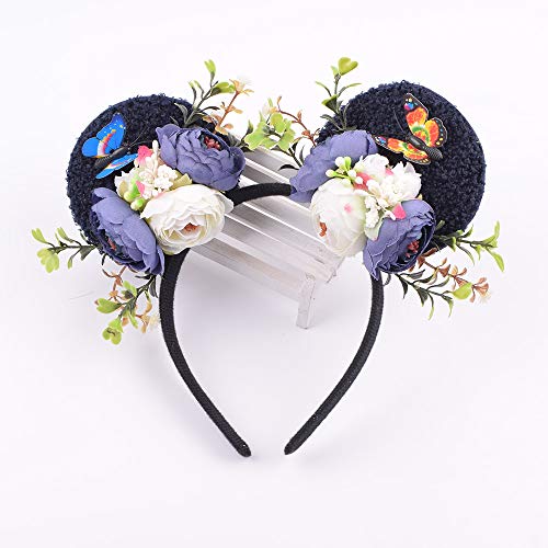 SHEDRWE Diadema de Flor de Oreja de Camelia Diadema de Pelo Corona Corola Cabello para niñas Fiesta de celebración