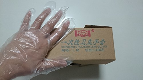 SHENGHUAJIE 1000 unids/Caja de plástico Polietileno PE Desechables preparación de Alimentos Guantes de Grado alimenticio