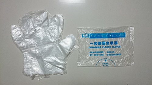 SHENGHUAJIE 1000 unids/Caja de plástico Polietileno PE Desechables preparación de Alimentos Guantes de Grado alimenticio