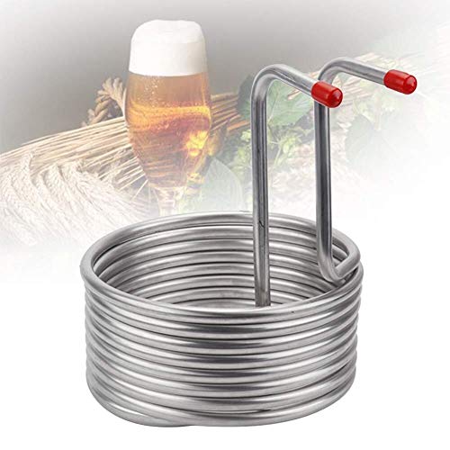 SHENMU 1 Pc Acero Inoxidable Inmersión Wort Chiller de enfriamiento serpentín, Cerveza Serpentín de refrigeración for el hogar Brewing