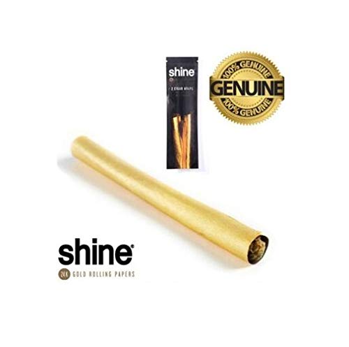 Shine Papers - Papel para envolver puros, de oro de 24 k, comestible (2 unidades)