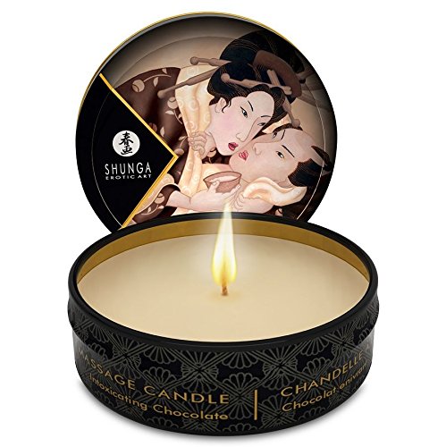 SHUNGA MINI CARESS BY CANDELIGHT VELA MASAJE CHOCOLATE 30ML