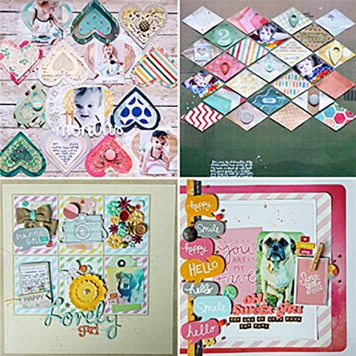 Shuny 72 PCS Papel Decorativo,Papel de Papel de Carta Decorativo Papel Estampado para DIY Paper Decorativa Manualidades(15.2x15.2cm)