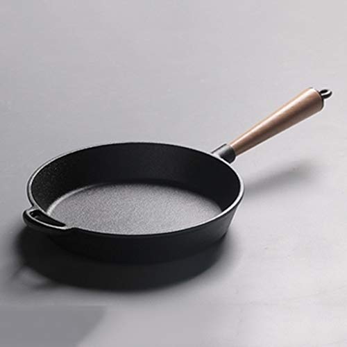 SHYOD Multifunción (22cm) Tortilla Sartén con tapa de vidrio de aluminio Wok Pan, Stone & CeramicNonstick natural recubierto Sartén, libre de PFOA