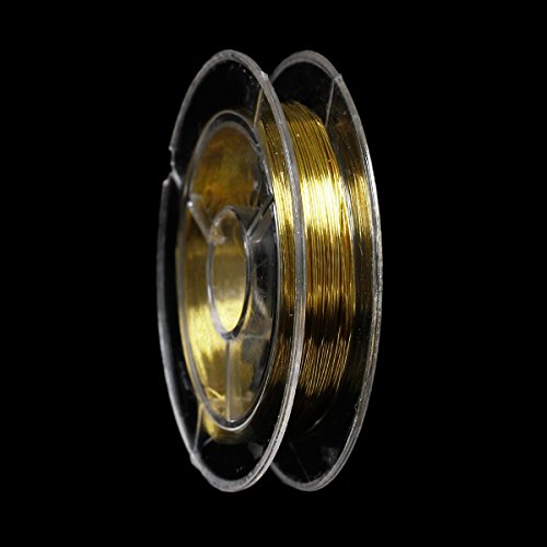 SiAura Material® – 10 M (1 Rollo) Cobre Joyas Alambre Golden, 0,3 mm de Grosor.