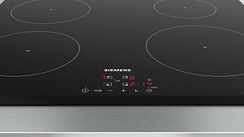 Siemens EU631BEF1E hobs Negro Integrado Con - Placa (Negro, Integrado, Con placa de inducción, Vidrio y cerámica, 1400 W, Alrededor)