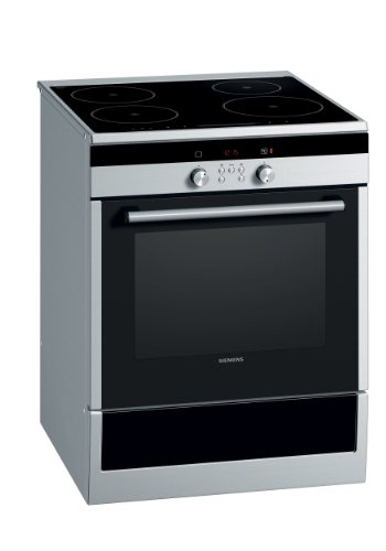 Siemens HC748541 - Cocina (Independiente, Negro, Plata, Botones, Giratorio, 67L, Eléctrico, 67L)