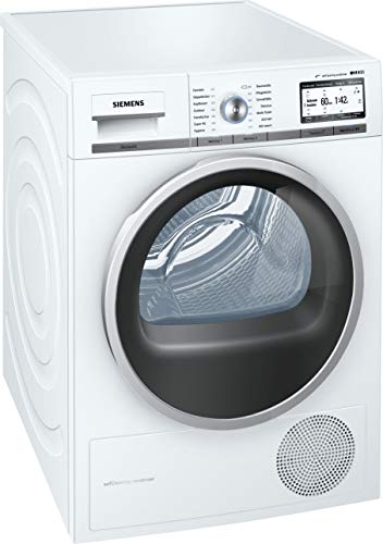 Siemens WT7YH701 Independiente Carga frontal 8kg A+++-10% Acero inoxidable, Color blanco - Secadora (Independiente, Carga frontal, Bomba de calor, Acero inoxidable, Blanco, Giratorio, Derecho)