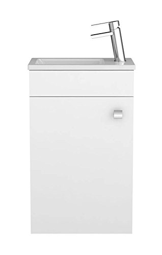 Sieper Badmöbel Gabun Mueble de baño pequeño con Lavabo en Blanco Made in Germany