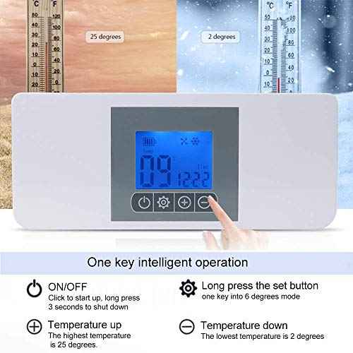 SIERINO Nevera Portátil para Medicamento Refrigerador de Medicina Refrigerador de Insulina - Pantalla LCD USB Cargado Caja de insulina Temperatura Constante Semiconductor Refrigerador de Coche