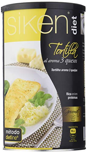 Siken Diet - Tortilla aroma 3 Quesos. Bote 400 g. 94 Kcal/ración g.