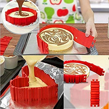 Silicone Cake Mold, Simuer 8 Pack Nonstick Silicone Cake DIY Mold Food Grade Silicone Magic Bake Snake DIY Baking Mould Tools - Design Your Cakes Any Shape