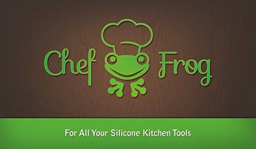 Silicone Slotted Skimmer Spatula by Chef Frog - For Home or Professional Use - Features our Stay-Cool Stainless Steel Handle by Chef FrogTM