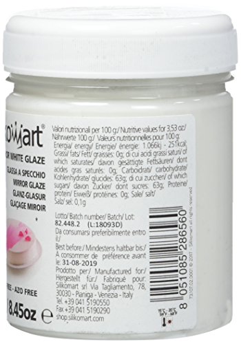 Silikomart 73.107.02.0001 Wonder Glaze White, Glaseado para Decorar