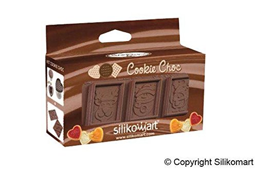 silikomart CKC04 Kit para Hacer Galletas con cubertura en Chocolate