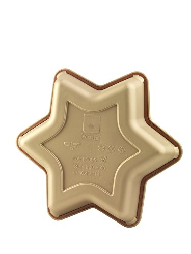 Silikomart Molde de silicona con forma de estrella, color oro