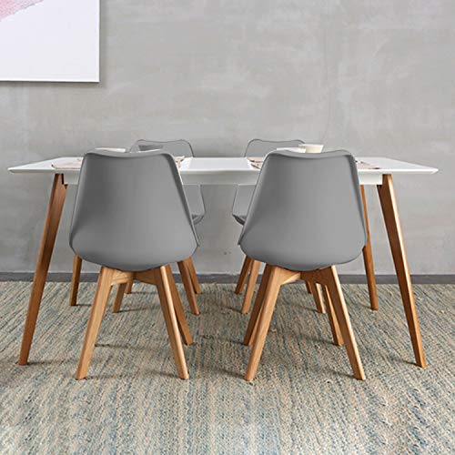 Silla de comedor de estilo simple cómoda silla de recepción silla de maquillaje de moda adecuada para dormitorio sala de estar comedor estudio oficina área de recepción cafetería sillón (Gris)