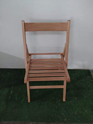 Silla Plegable de Madera para Exterior. Sillas de Madera Plegable para hostelería, ferias, casetas, exposiciones, Eventos, chiringuitos y Puestos ambulantes. Silla de Madera Que se pliega