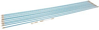 Silverline 633531 - Juego de varillas pasacables, 13 pzas (10 x 1 m)