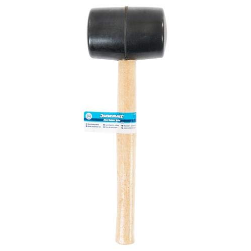 Silverline Tools HA72 - Maza de goma negra (454 g)