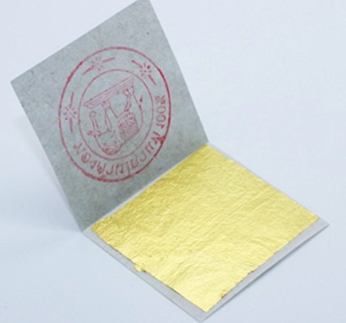 Sim Gold Leaf Hoja, Oro, 94mm x 94mm, 20