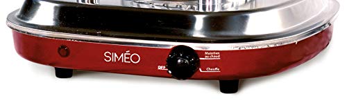 Simeo FC 465 - Maquina de perritos calientes, 450 W, color rojo