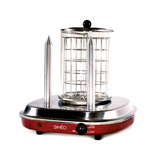 Simeo FC 465 - Maquina de perritos calientes, 450 W, color rojo