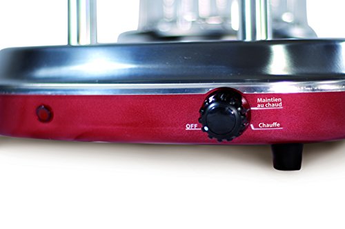 Simeo FC 465 - Maquina de perritos calientes, 450 W, color rojo