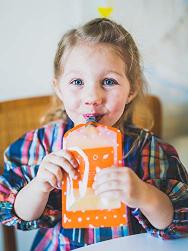 Simple Modern Joey Bolsitas de Alimento Reutilizables Para Bebés y Niños con Doble Cremallera Bolsas de Comida Paquete de 10 bolsas de 150ml Recargables Congelables y Aptos para Lavavajillas Surtido 1