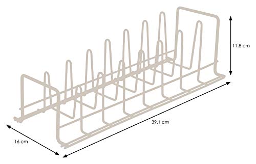 Simplywire - Escurridor para platos de cocina, color blanco