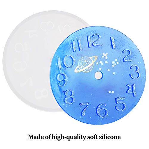 SIMUER 2pcs Molde de Silicona de Resina de Números Romanos para Hacer Números Reloj DIY Herramienta de Molde de Artesanía Manual Joyería de Resina Epoxi - Dos tamaños