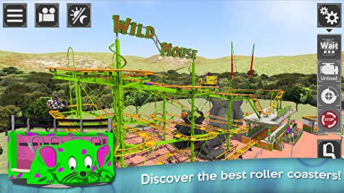 Simulador de parque de atracciones (Roller coasters, Montañas rusas, inverter, noria, La olla tagada, wild mouse, techno jump y más) Incluye una noria gratis!!