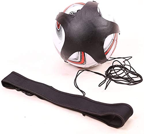 Sin marca Kick Hands Free Soccer Trainer, compatible con balones de tamaño 3, 4 y 5, Fútbol/Kick/Throw Trainer Solo Práctica Ayuda Control Habilidades Ajustable Cinturón de Cintura