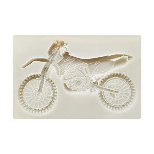 sina 3D molde de silicona para motocicleta, forma 3D, forma de moto, forma de chocolate, 1 pieza